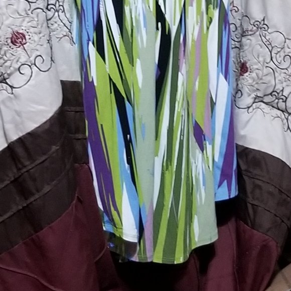 COPY - COPY - Sleveless Colorful Hi-Lo Maxi - Picture 7 of 10